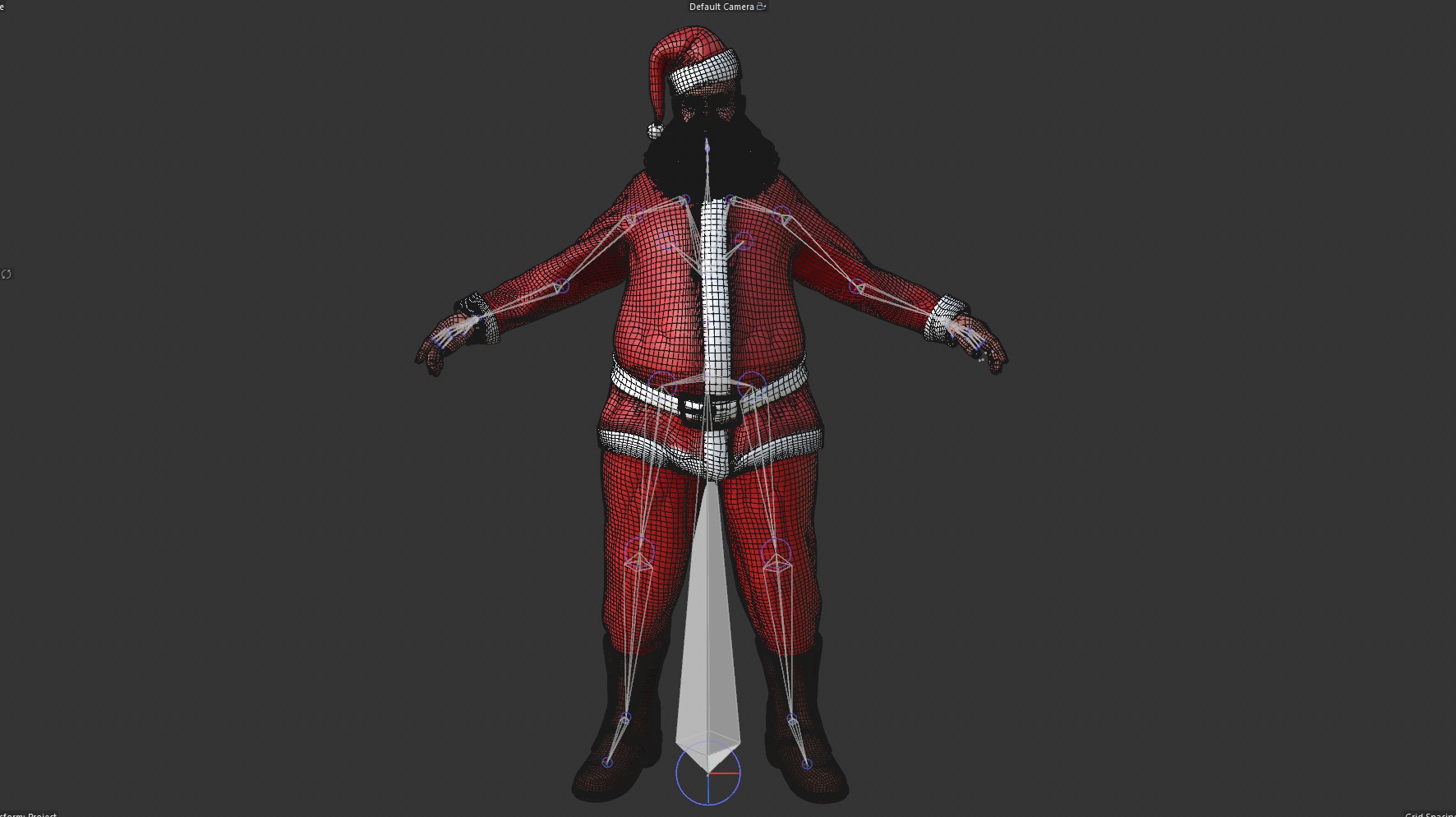 SANTA CLAUS RIGGED Low-poly 3D model_39