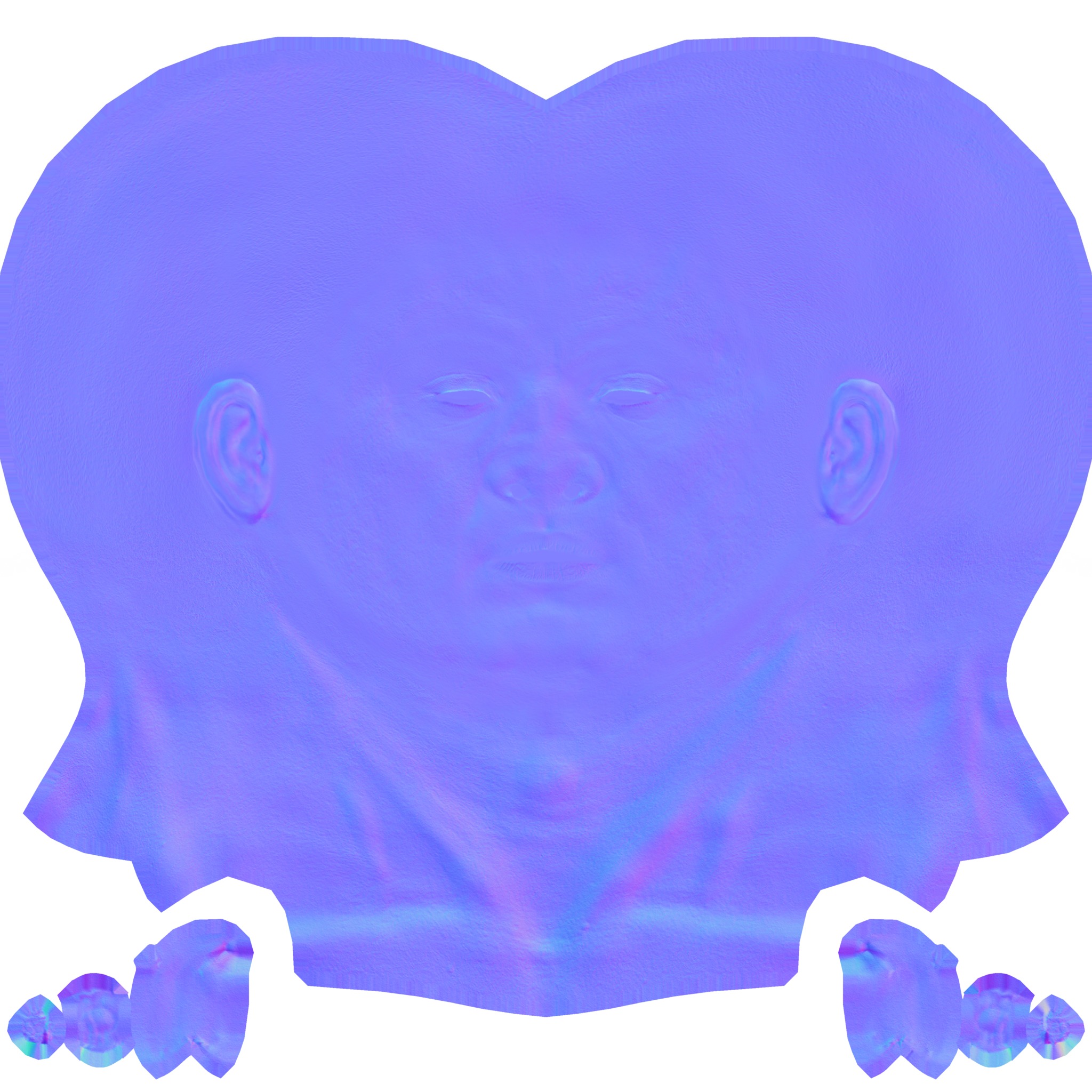 SANTA CLAUS RIGGED Low-poly 3D model_37