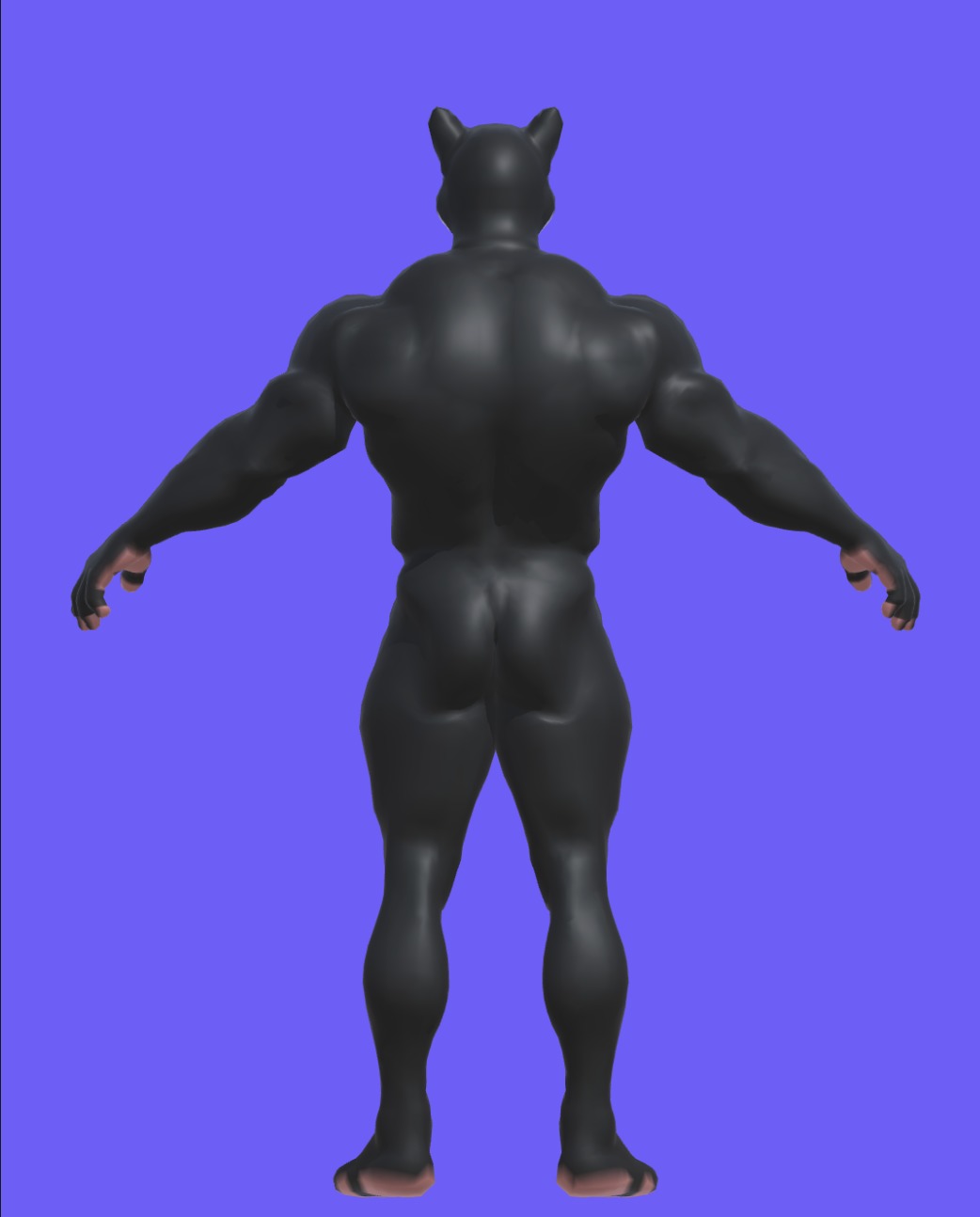 Cat Character  Low-poly 3D model_5