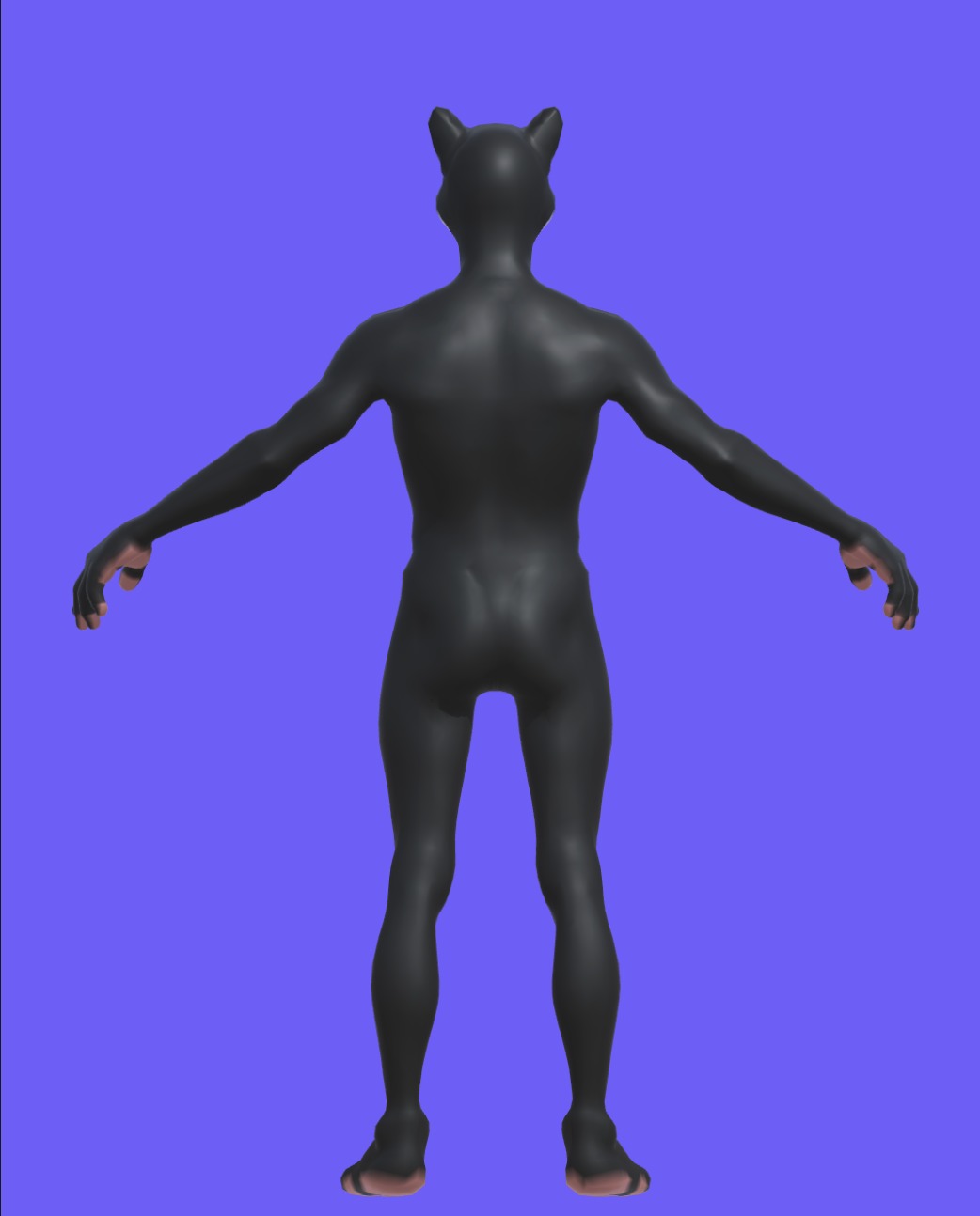 Cat Character  Low-poly 3D model_4