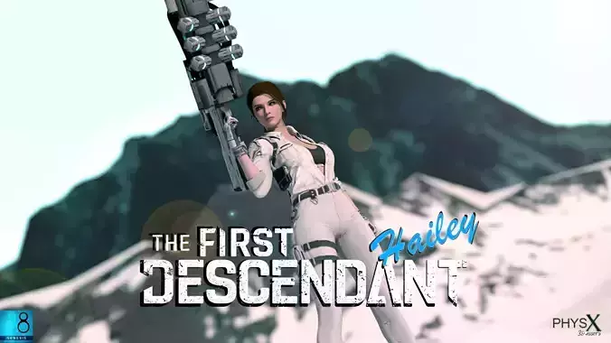 The First Descendant - Hailey Scott G8F Low-poly 3D model