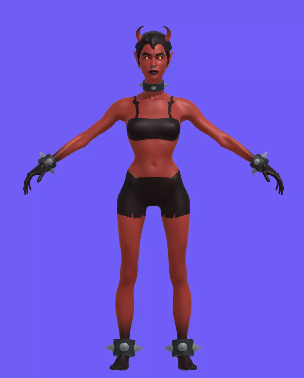 Devil Girl character 3D model