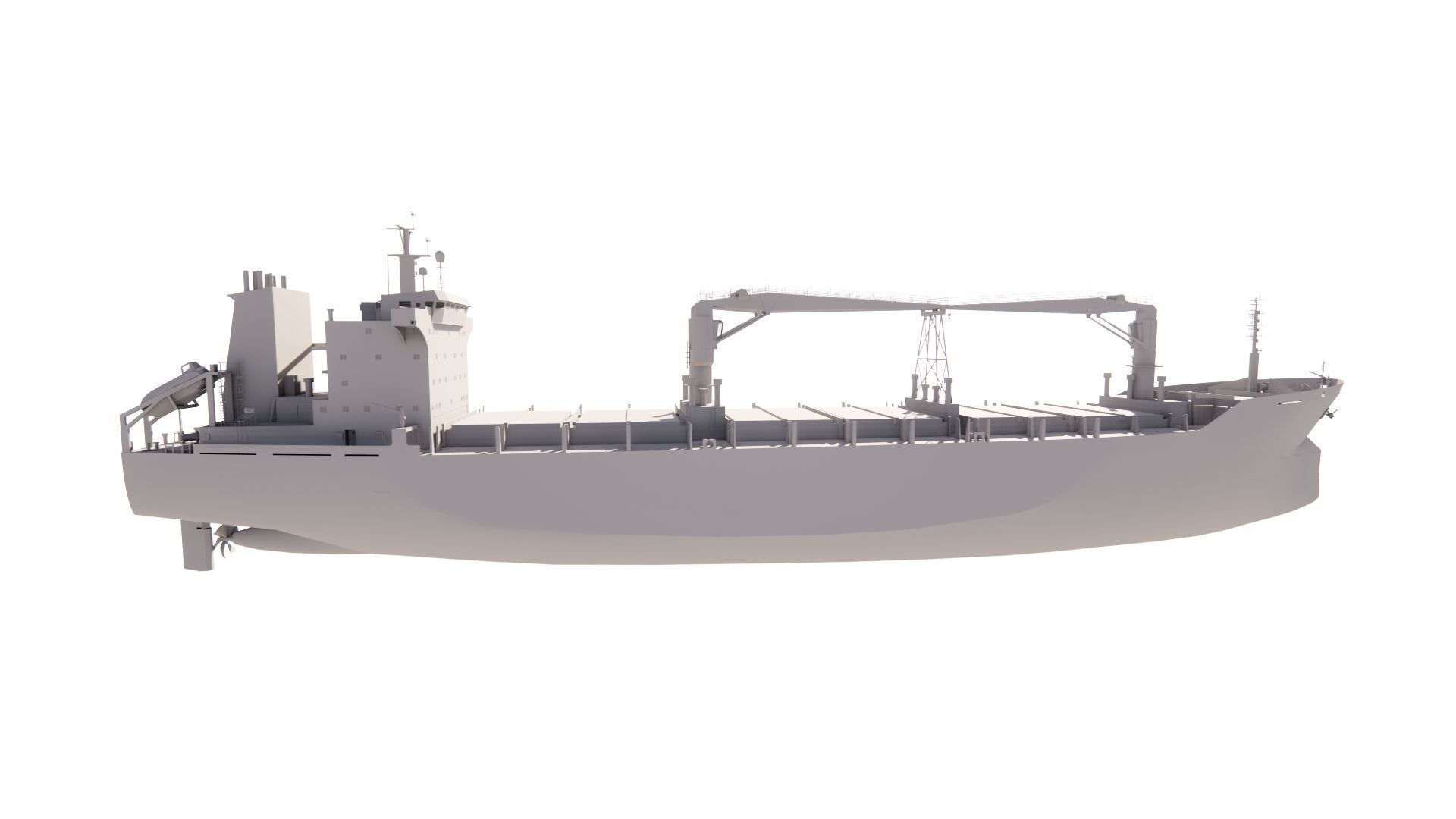 collection ships-Bulk carrier ship-tanker ship 3D model_16