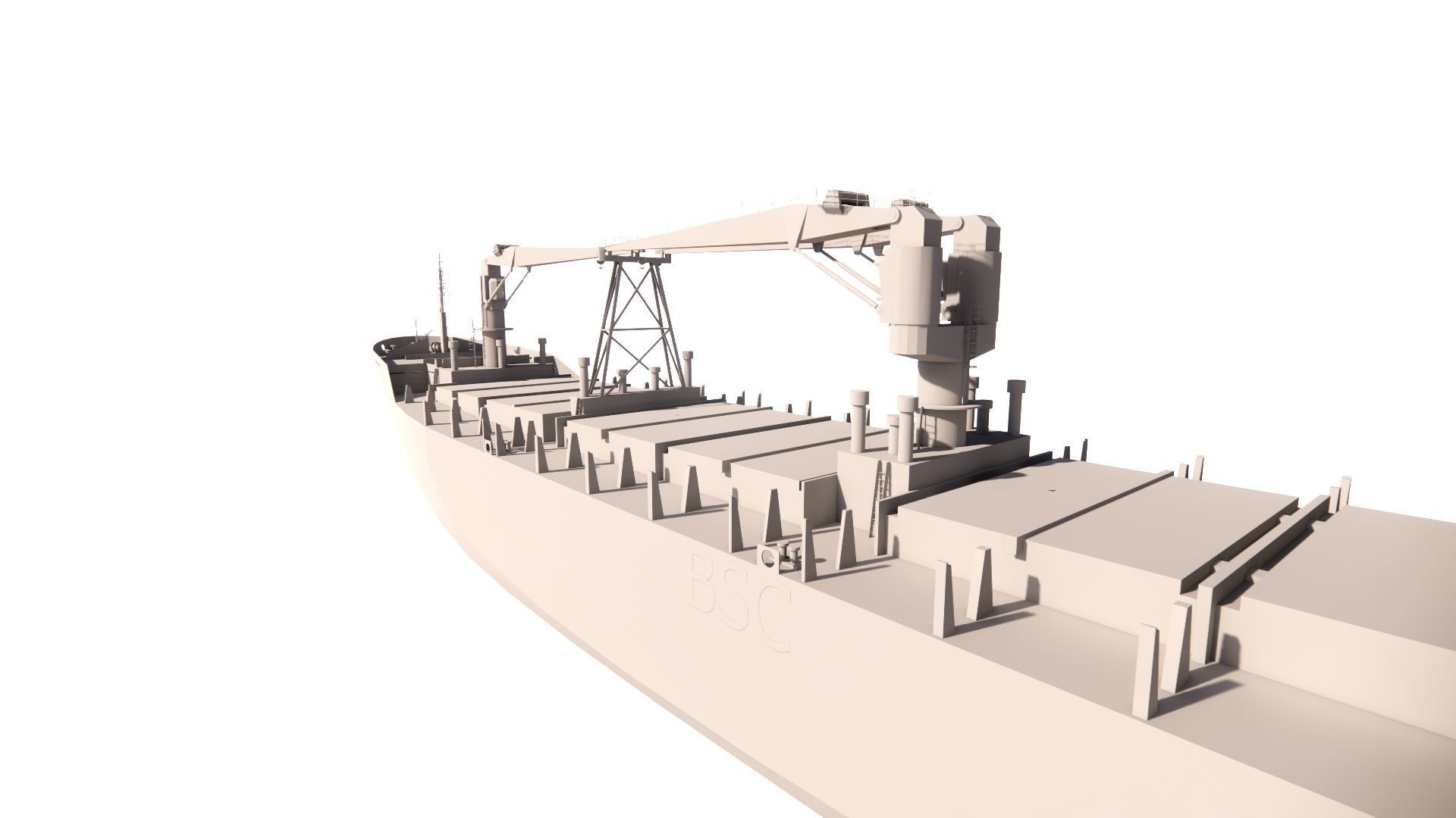 collection ships-Bulk carrier ship-tanker ship 3D model_7