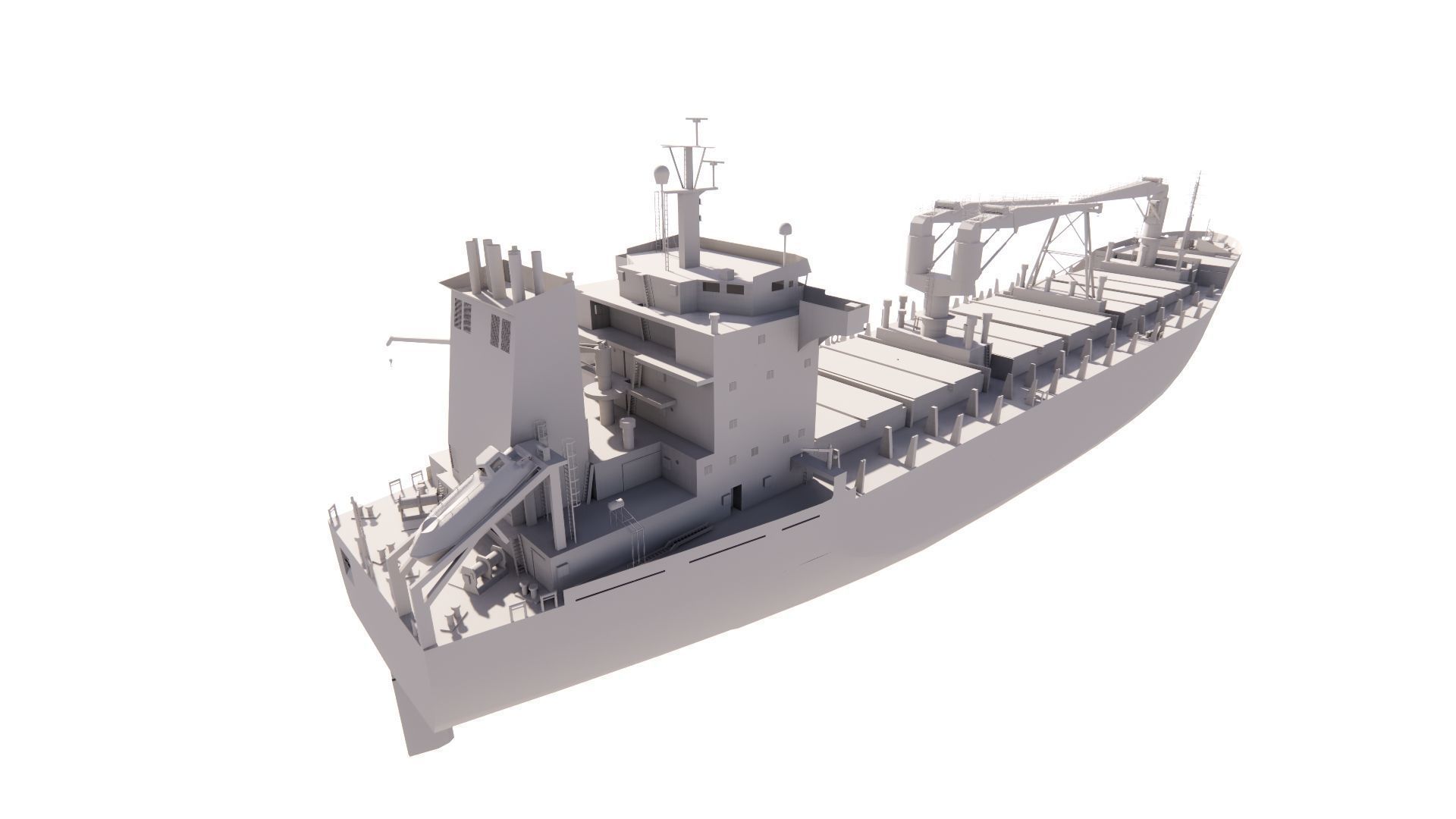 collection ships-Bulk carrier ship-tanker ship 3D model_10