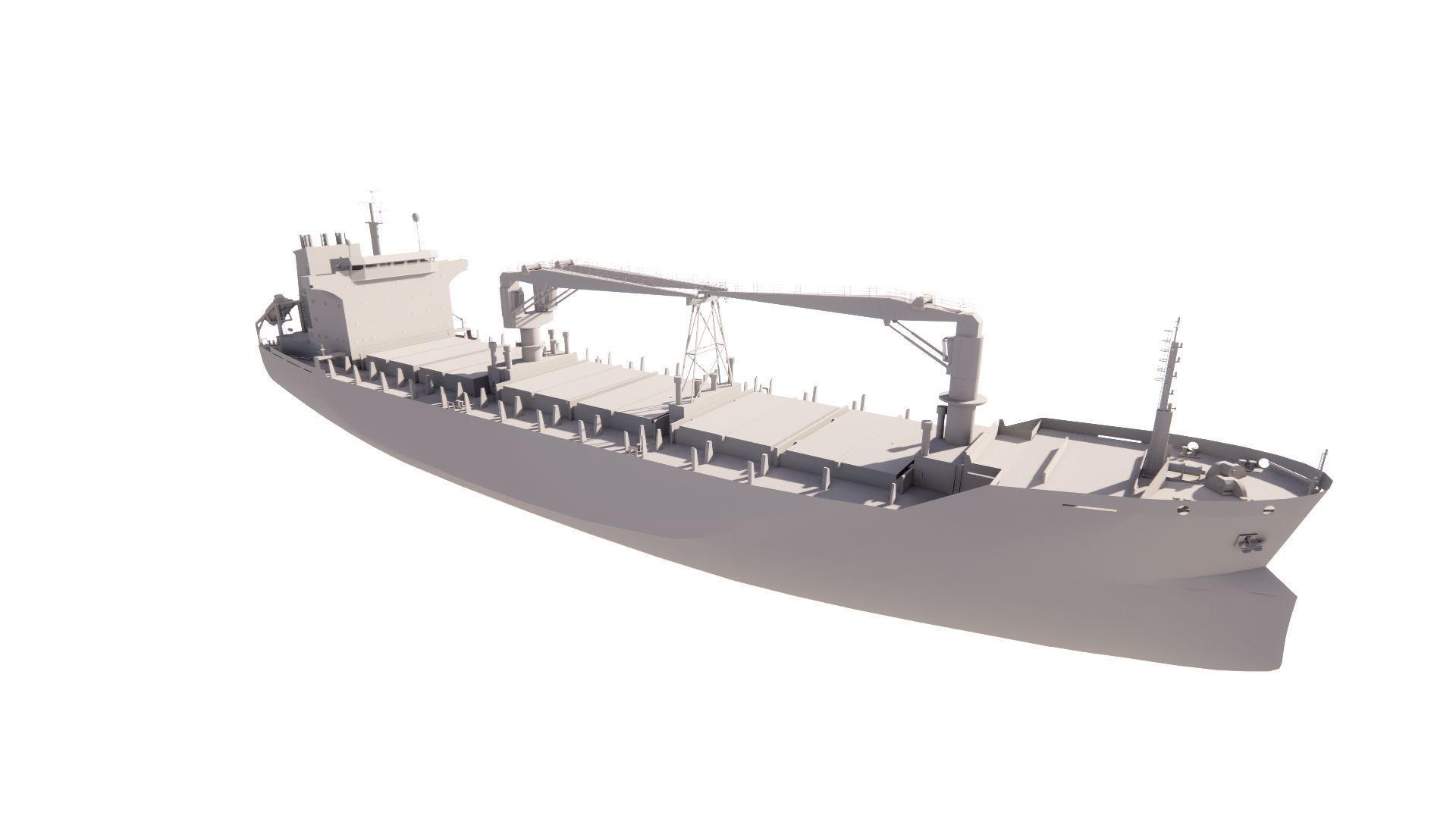 collection ships-Bulk carrier ship-tanker ship 3D model_23