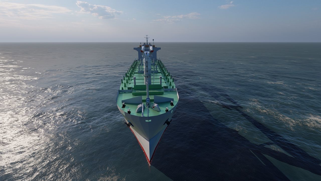 collection ships-Bulk carrier ship-tanker ship 3D model_18