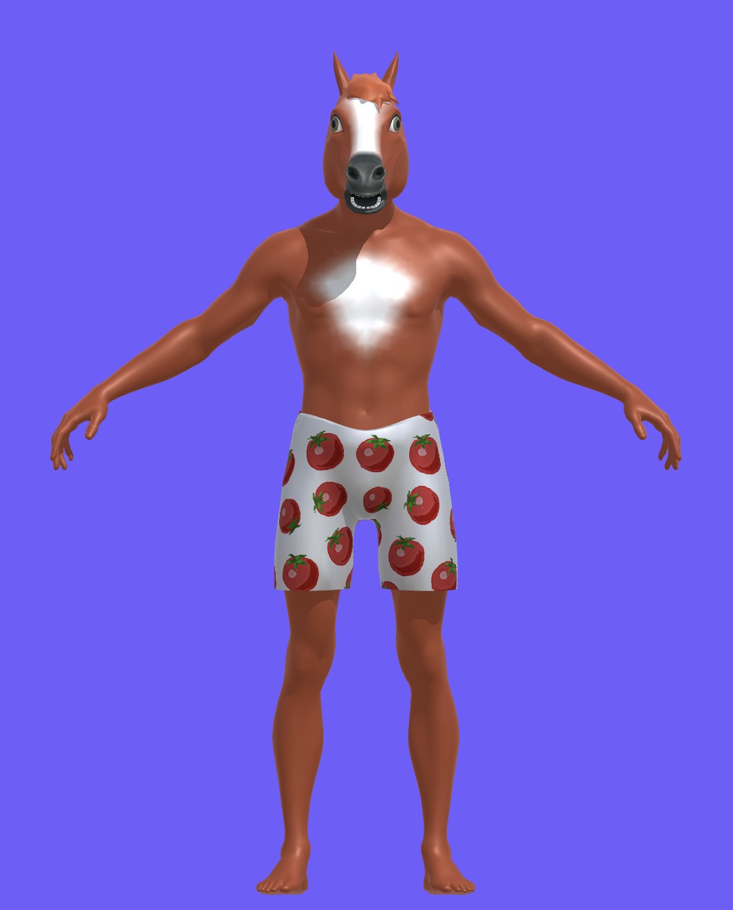 HorseMan Character 3D model_1