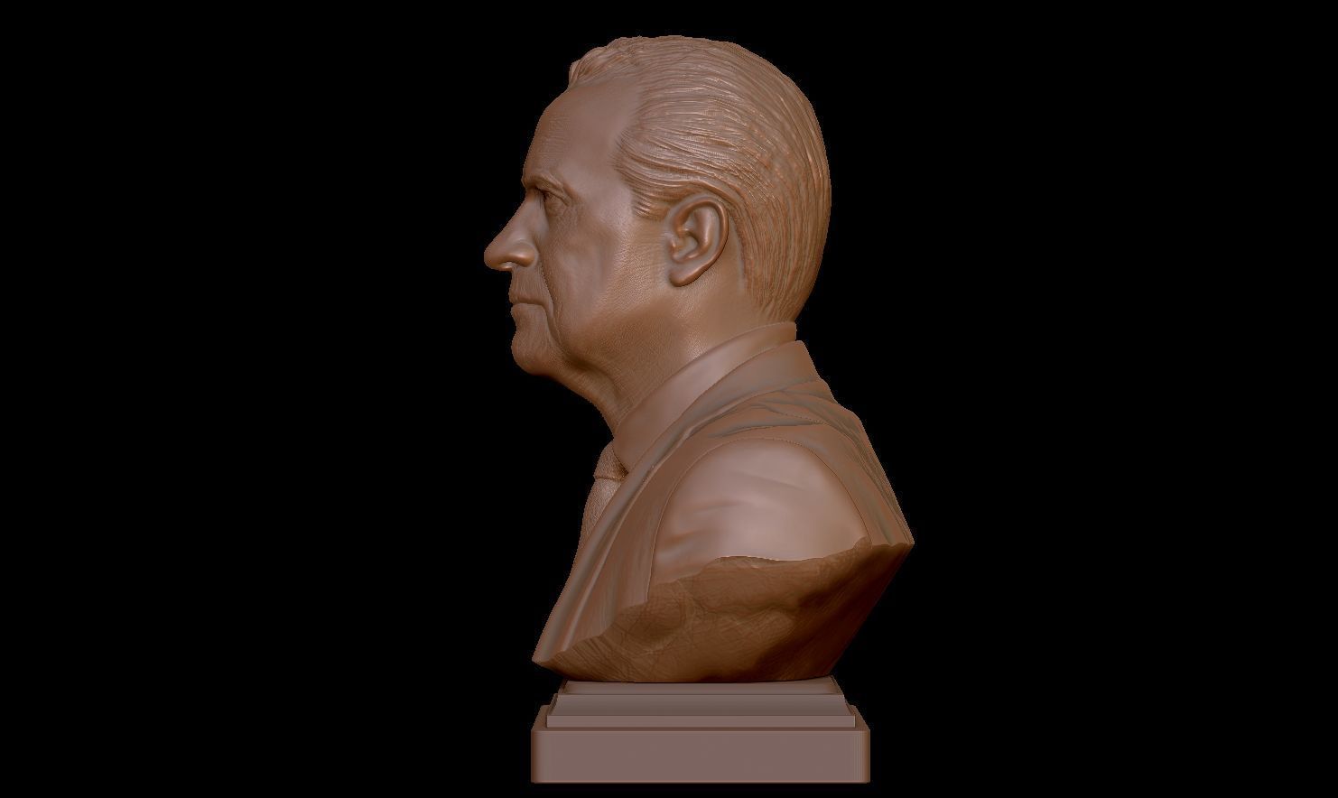 Richard Nixon Bust - 37th US President - Portrait  3D print model_20
