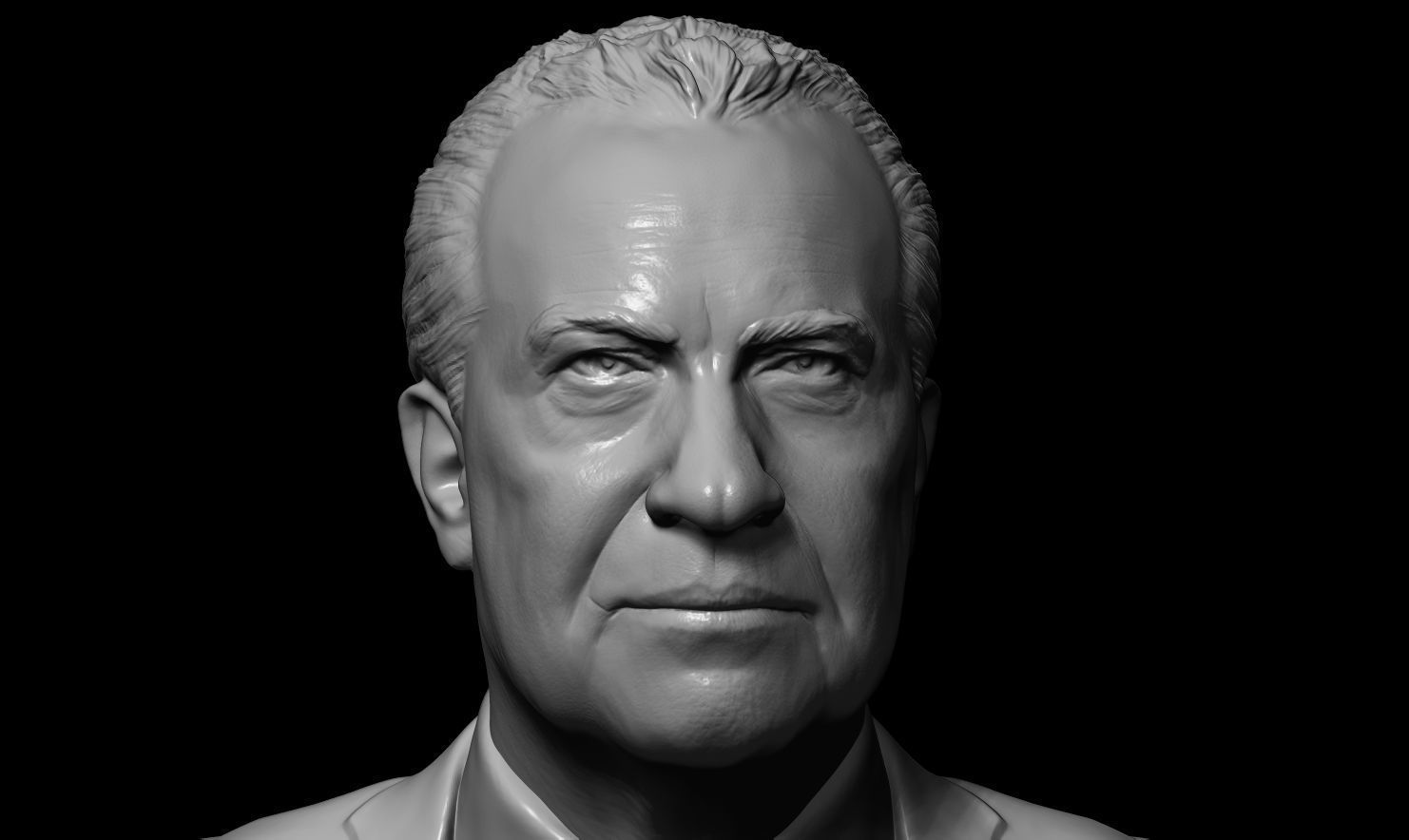 Richard Nixon Bust - 37th US President - Portrait  3D print model_14