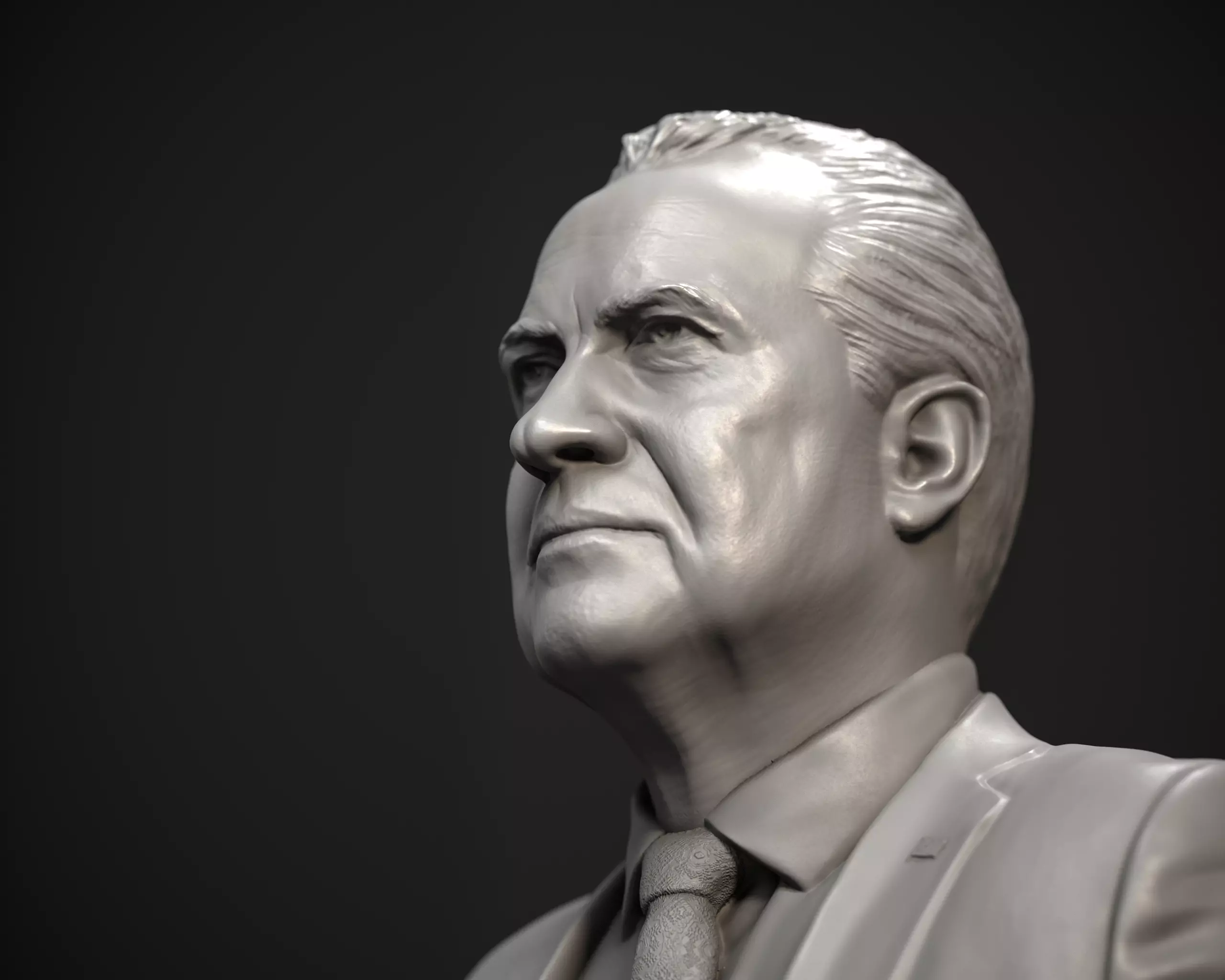 Richard Nixon Bust - 37th US President - Portrait  3D print model_0