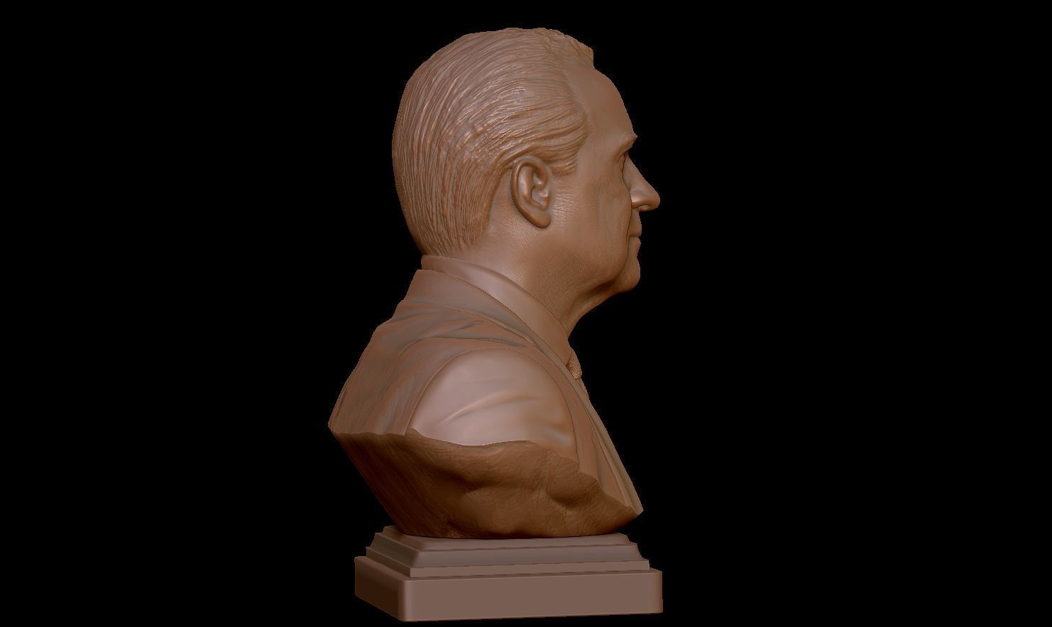 Richard Nixon Bust - 37th US President - Portrait  3D print model_17