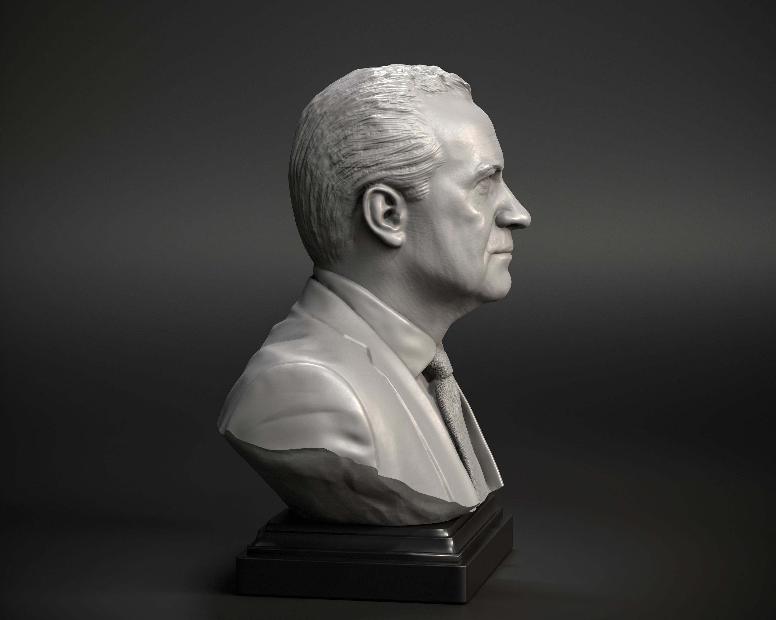 Richard Nixon Bust - 37th US President - Portrait  3D print model_3