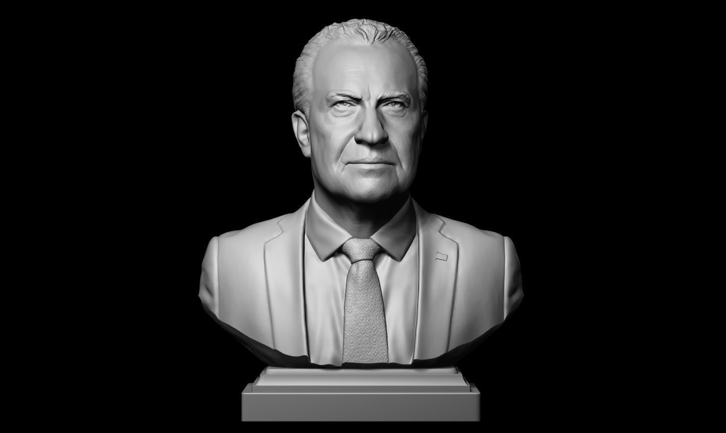 Richard Nixon Bust - 37th US President - Portrait  3D print model_13