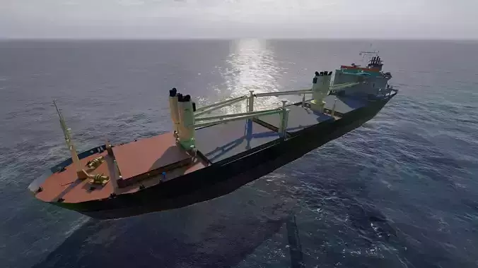 collection ships-Bulk carrier ship-tanker ship 3D model