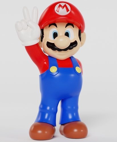 Mario Fan Art 3D print model