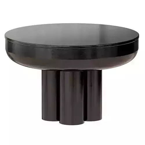Brutalist-Inspired Circular Table 3D model