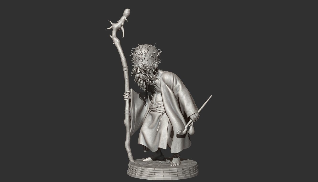 TUDI-Keeper of Black Wind Mountain-BLACK MYTH WUKONG STL 3D 3D print model_3