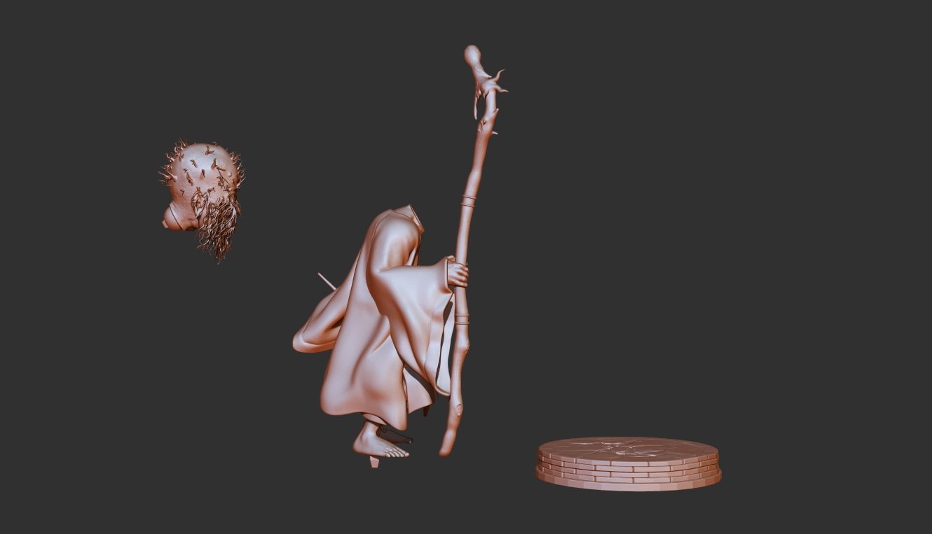 TUDI-Keeper of Black Wind Mountain-BLACK MYTH WUKONG STL 3D 3D print model_6