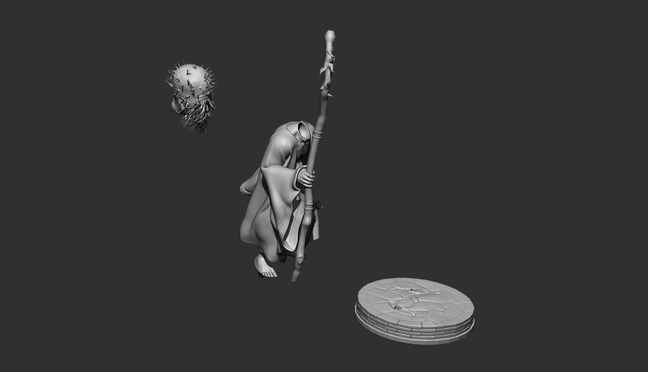 TUDI-Keeper of Black Wind Mountain-BLACK MYTH WUKONG STL 3D 3D print model_5