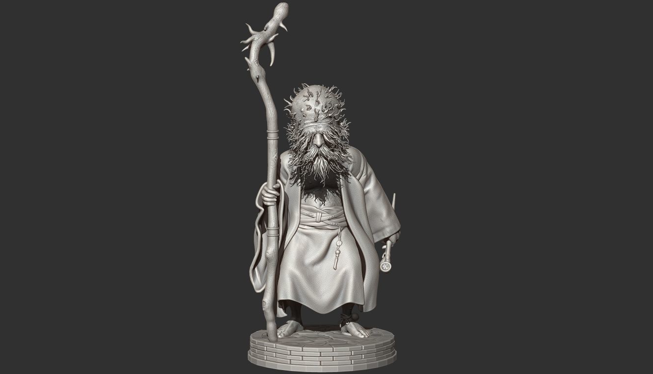 TUDI-Keeper of Black Wind Mountain-BLACK MYTH WUKONG STL 3D 3D print model_1