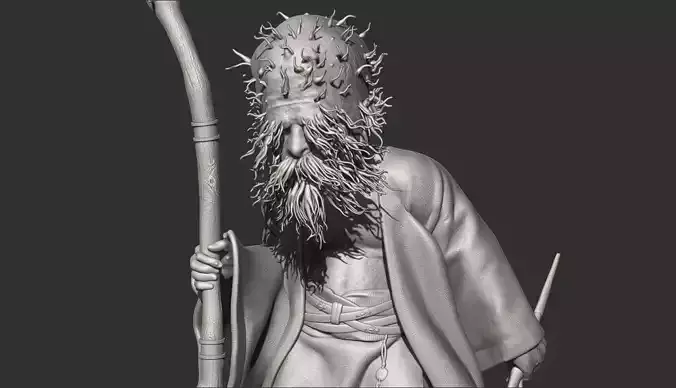 TUDI-Keeper of Black Wind Mountain-BLACK MYTH WUKONG STL 3D