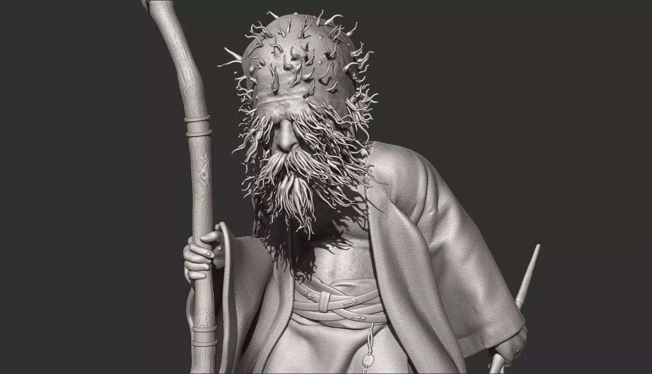 TUDI-Keeper of Black Wind Mountain-BLACK MYTH WUKONG STL 3D 3D print model_0