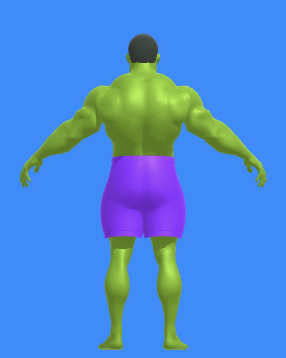 Hulk Character  3D model_4