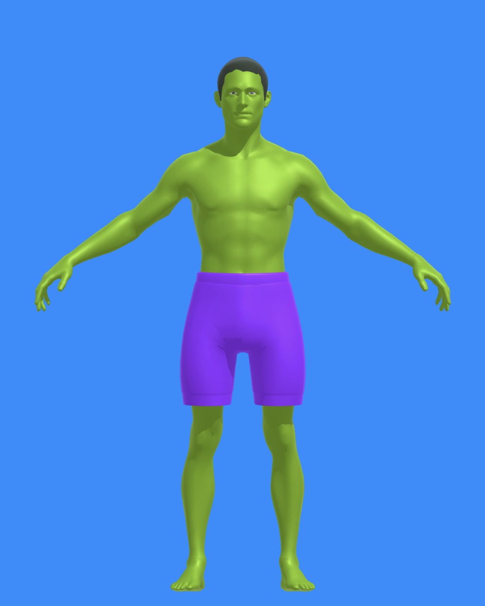 Hulk Character  3D model_1