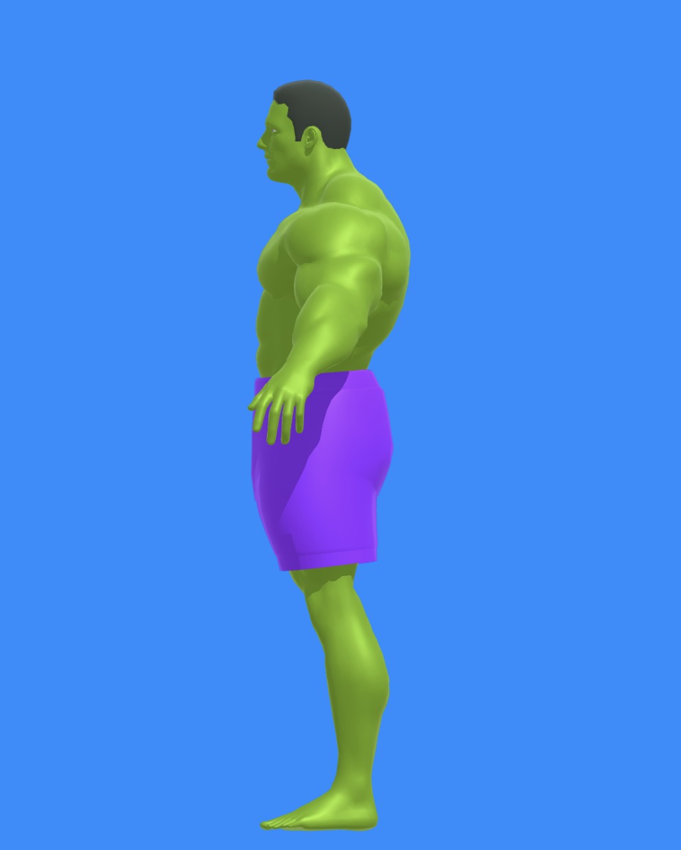 Hulk Character  3D model_3