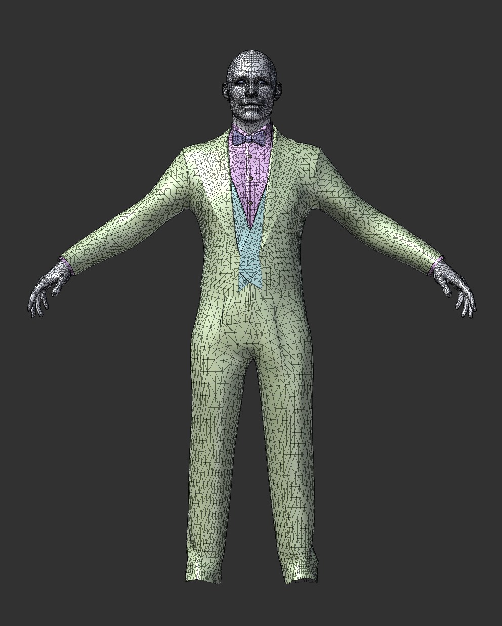 Man In Suit Character 3D model_3