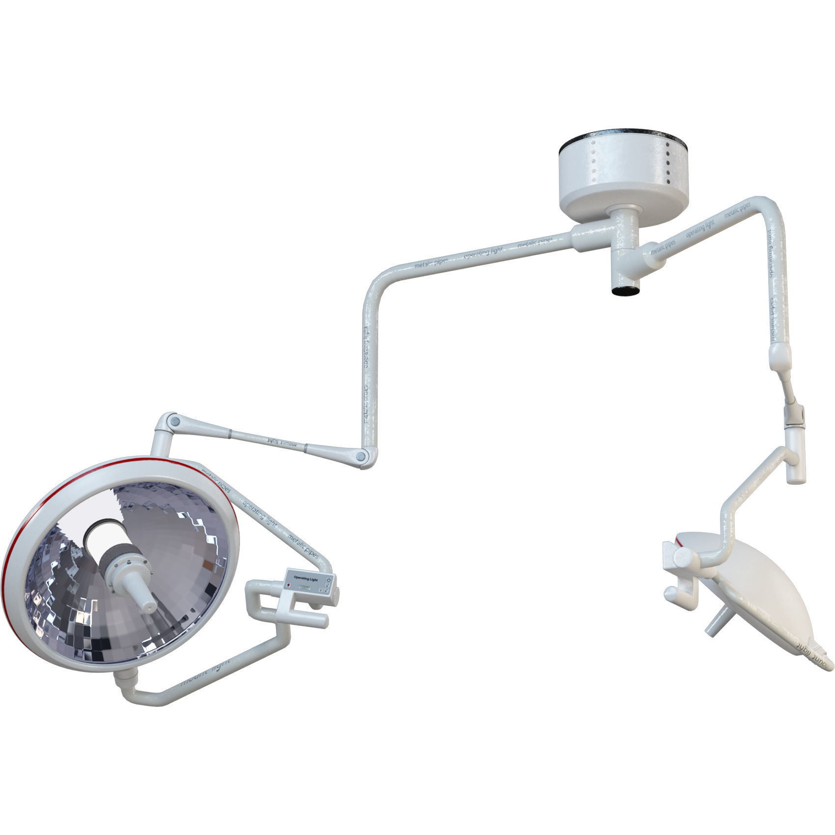 Surgery Ceiling Light 3D model_1