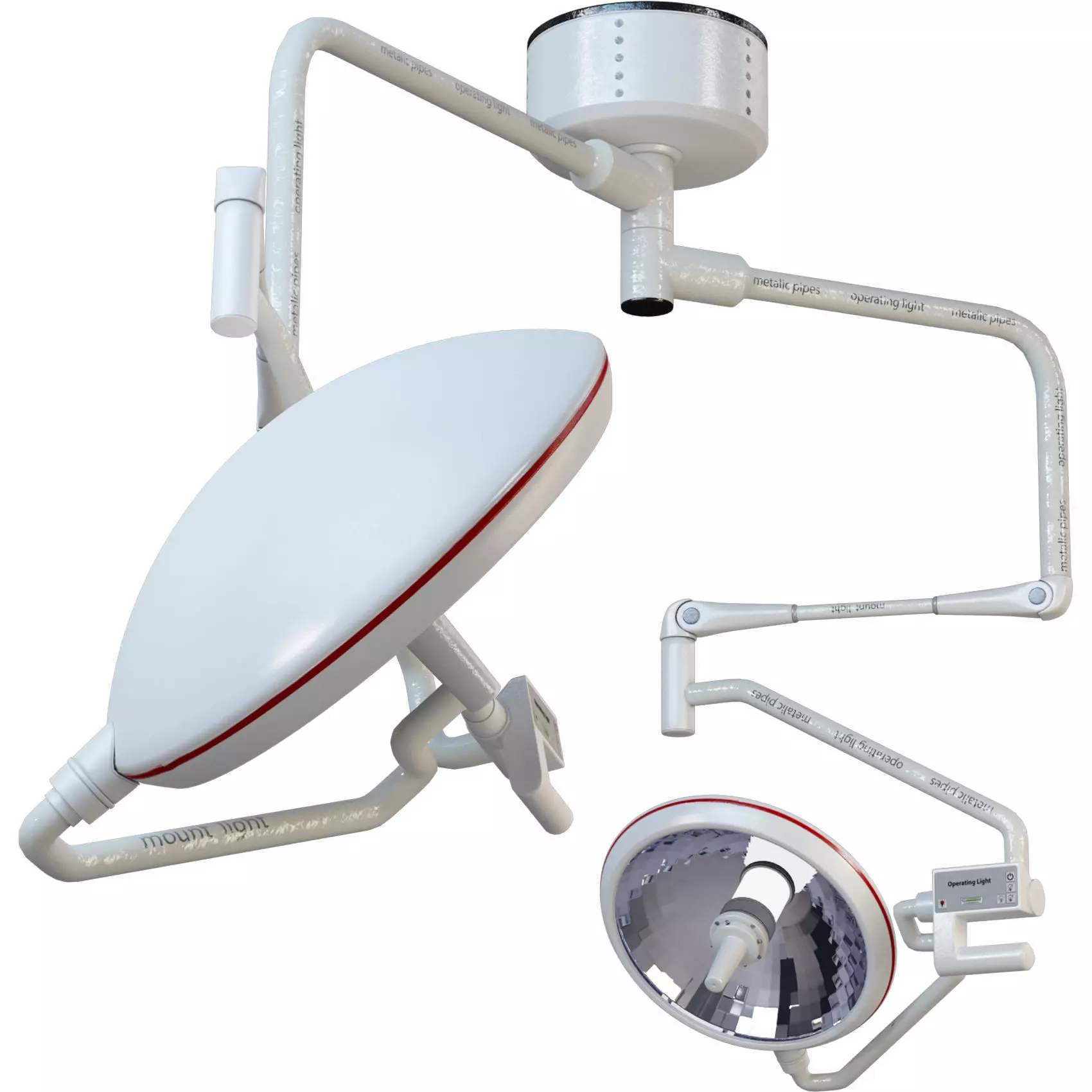 Surgery Ceiling Light 3D model_0