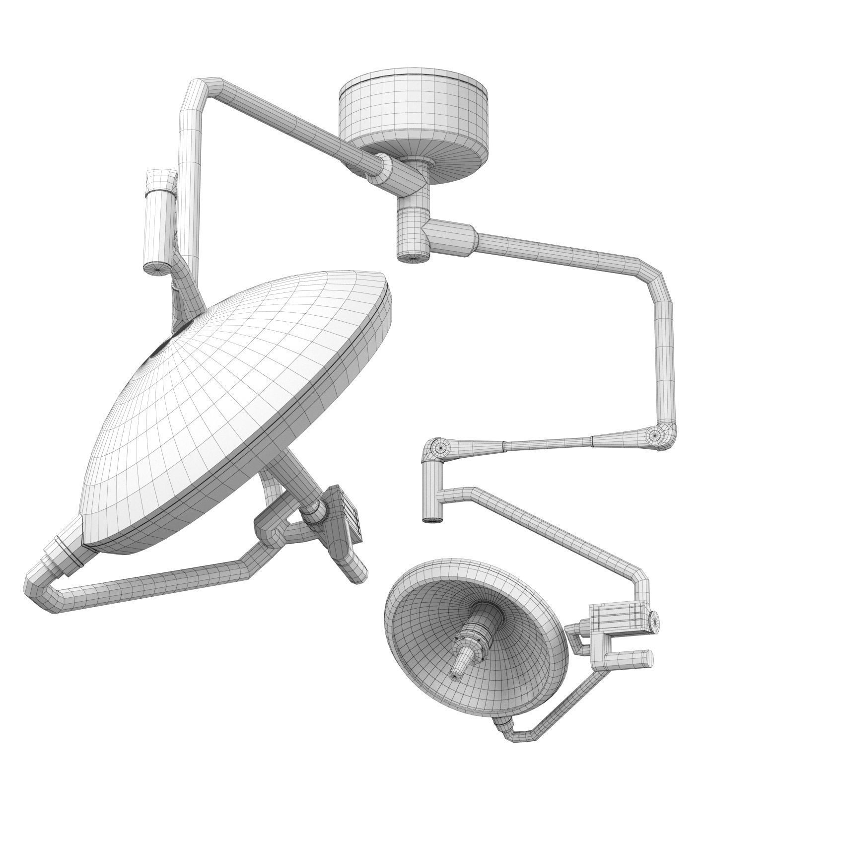 Surgery Ceiling Light 3D model_3