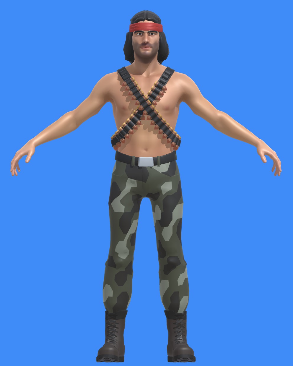 Merc Character 3D model_1