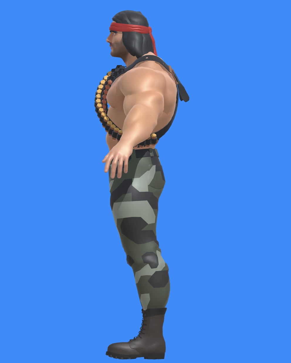 Merc Character 3D model_3