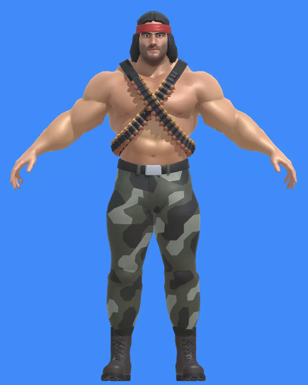 Merc Character 3D model_0