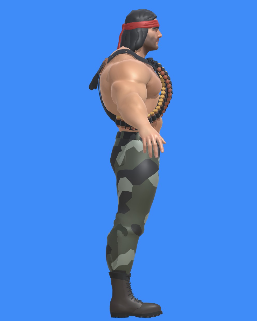 Merc Character 3D model_2