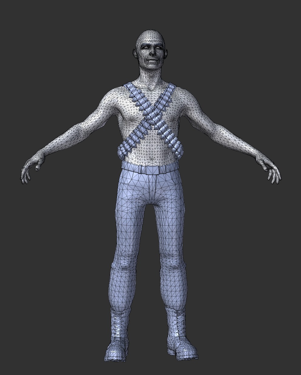 Merc Character 3D model_6