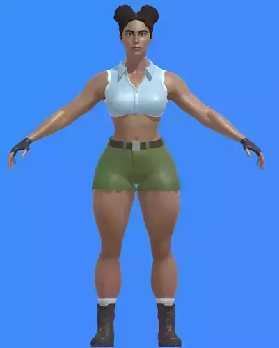 Muscle Women Character