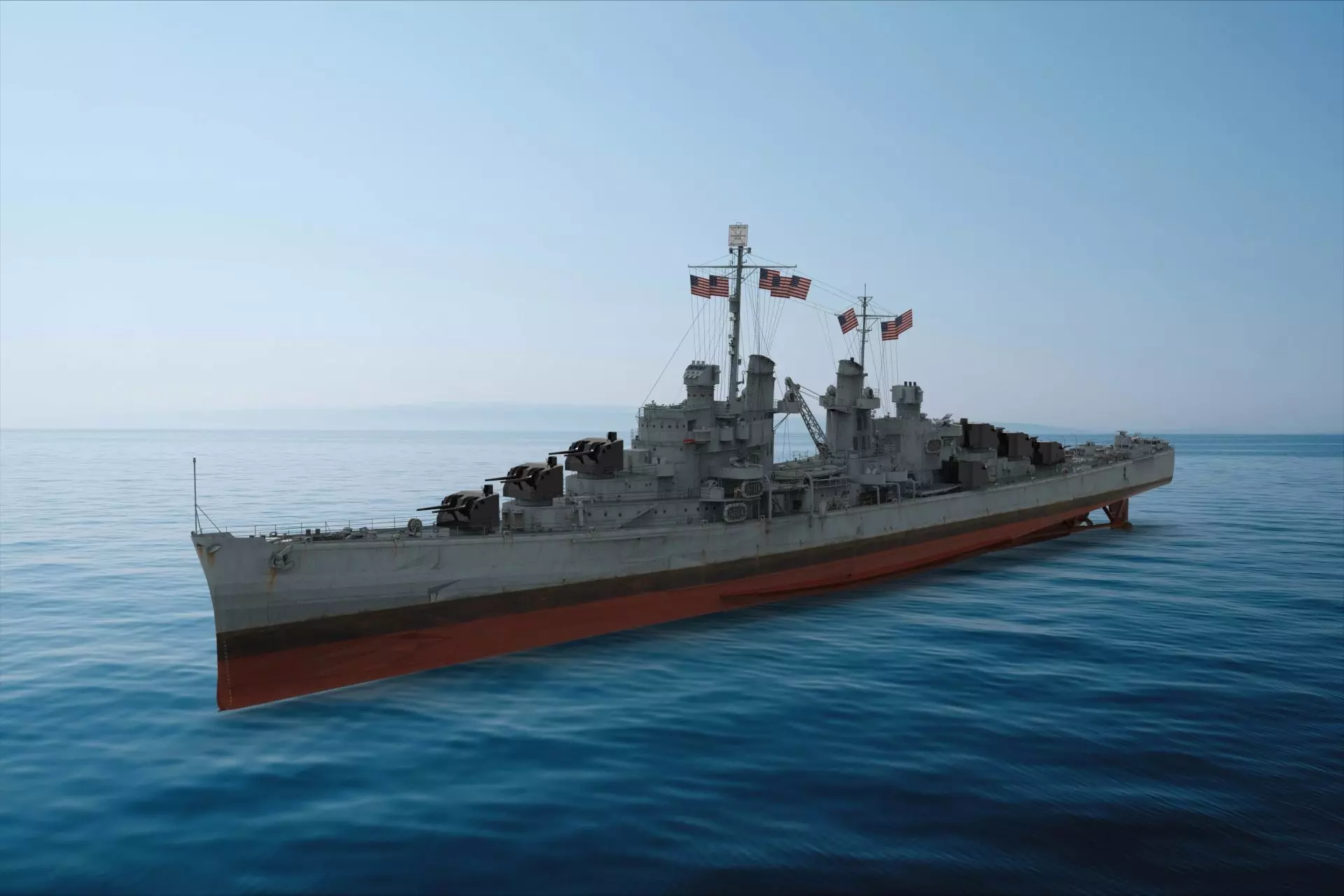 USS Atlanta States Navy 3D model