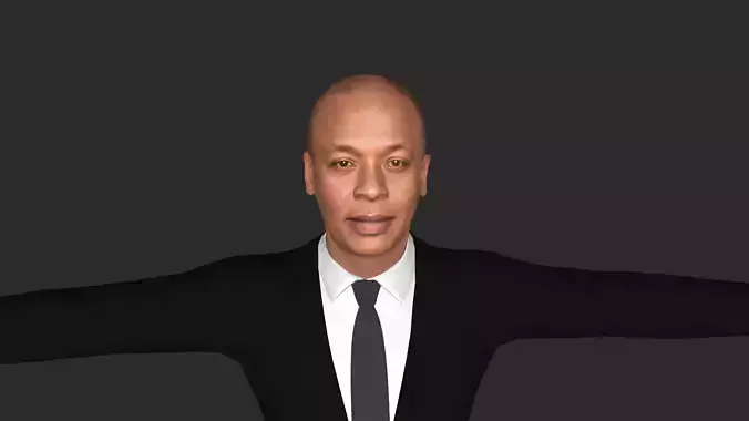Dr Dre Hyper Realistic Full Body Fully Rigged 3D Character