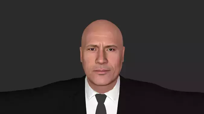 Dwayne Johnson  Hyper Realistic Full Body Fully Rigged Character