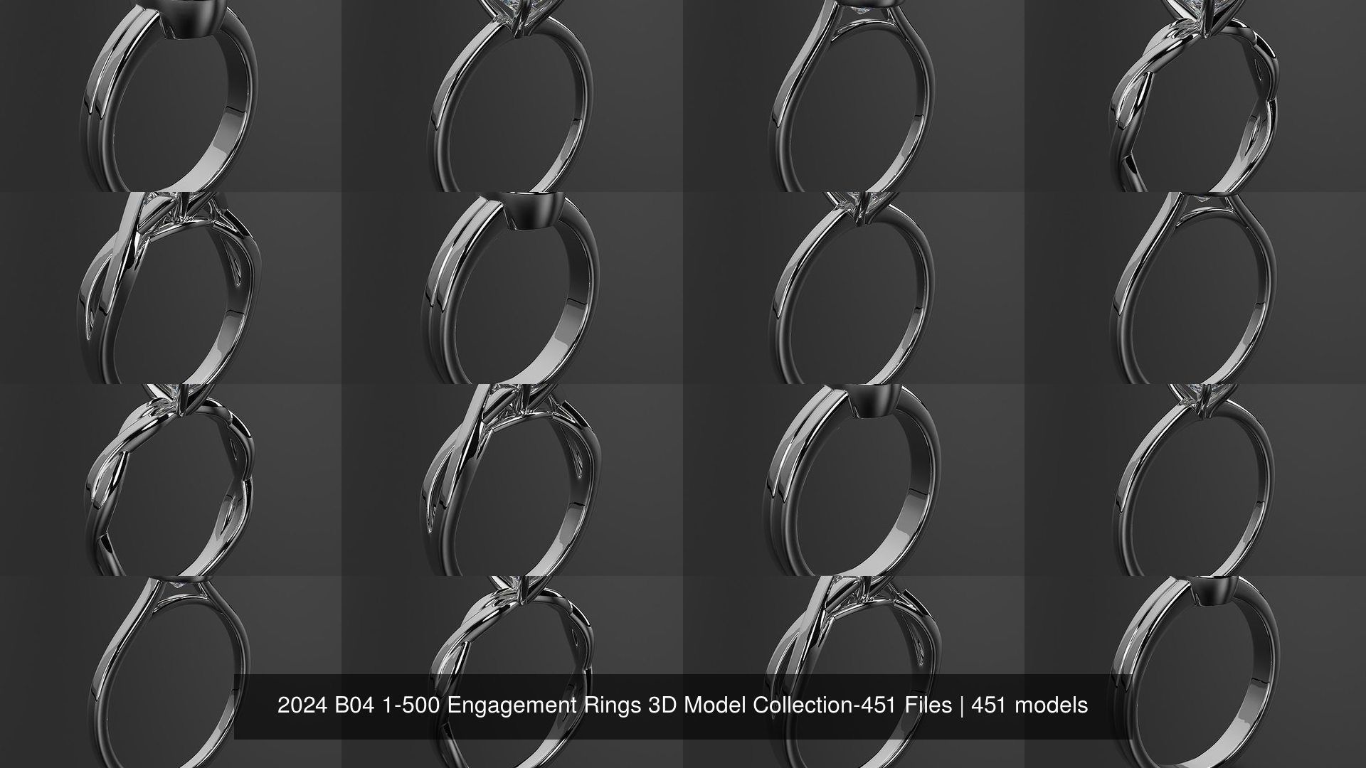 2024 B04 1-500 Engagement Rings 3D Model Collection-451 Files _31