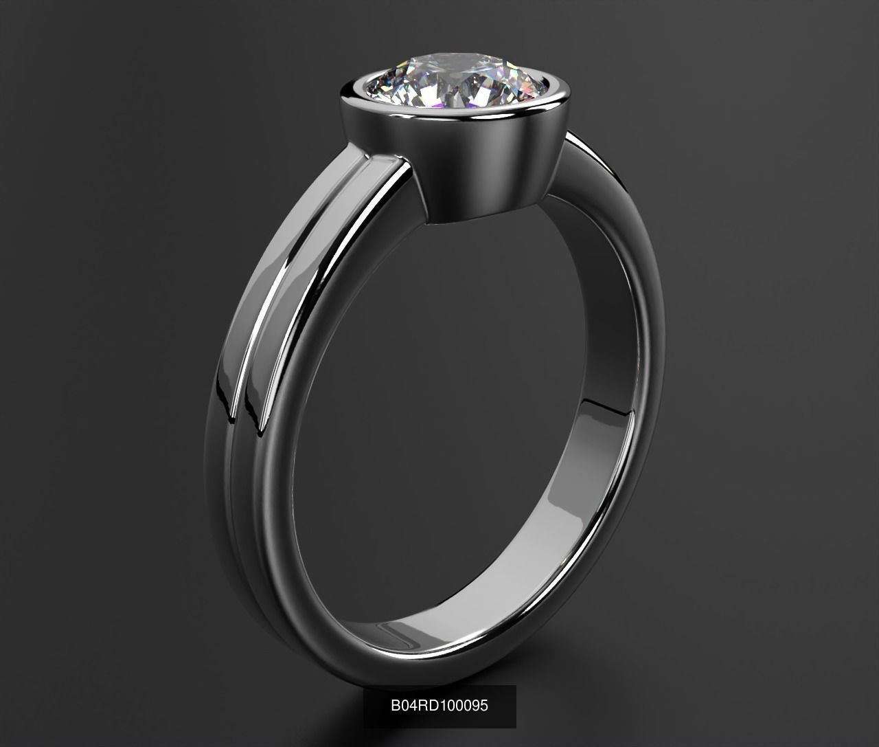2024 B04 1-500 Engagement Rings 3D Model Collection-451 Files _86