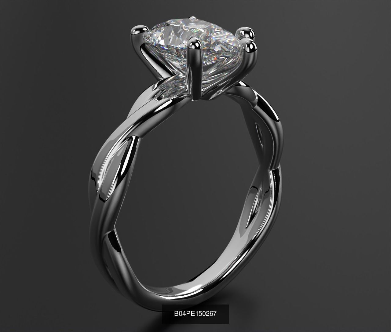 2024 B04 1-500 Engagement Rings 3D Model Collection-451 Files _224
