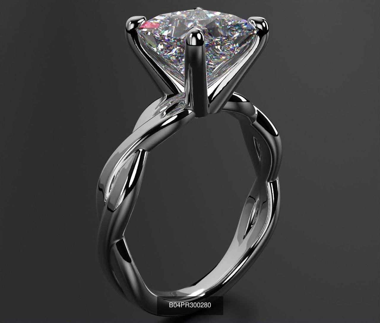 2024 B04 1-500 Engagement Rings 3D Model Collection-451 Files _159