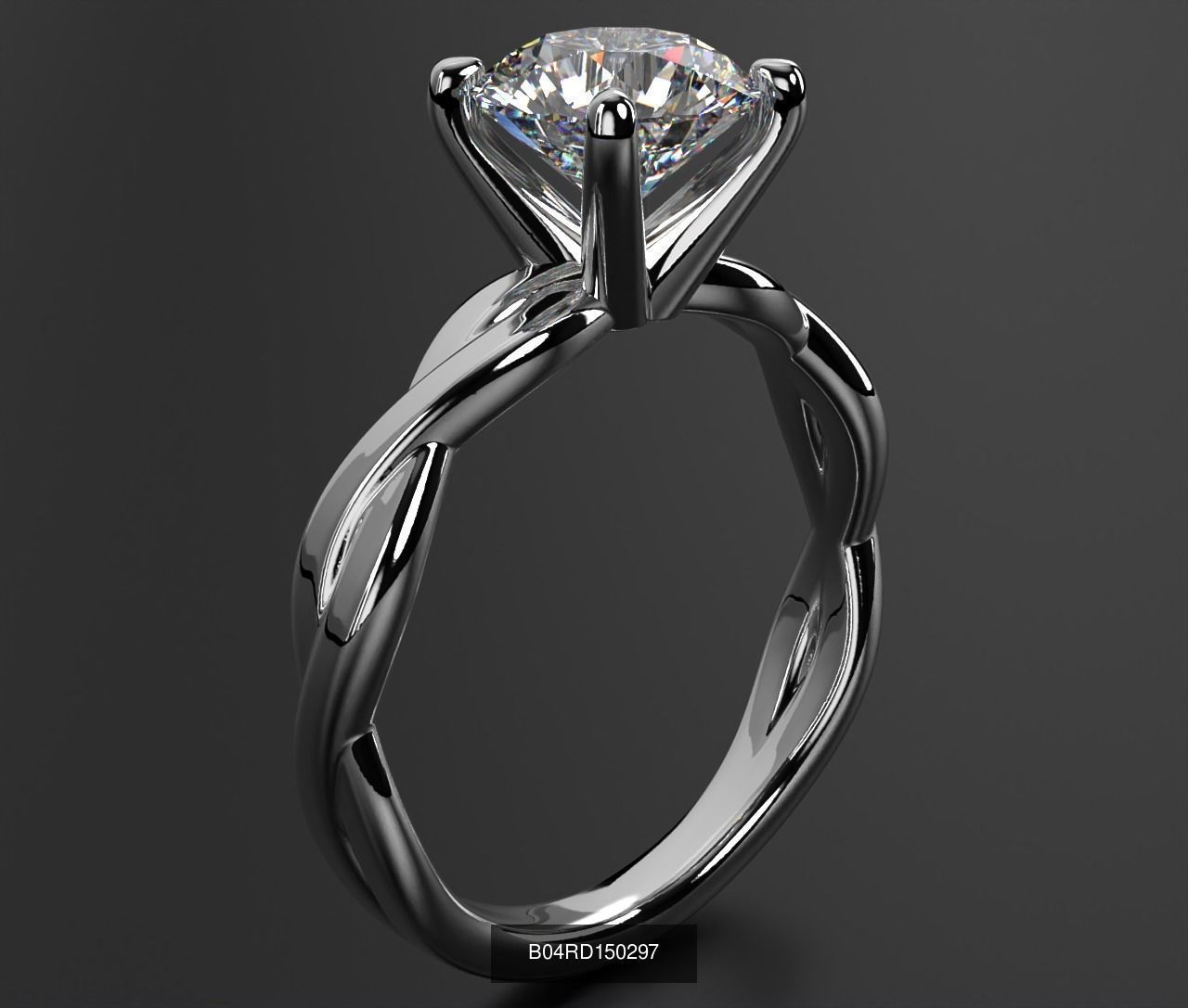 2024 B04 1-500 Engagement Rings 3D Model Collection-451 Files _74
