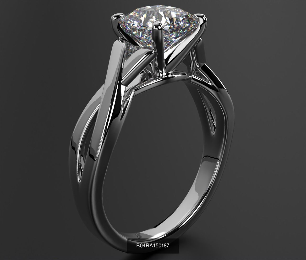 2024 B04 1-500 Engagement Rings 3D Model Collection-451 Files _125