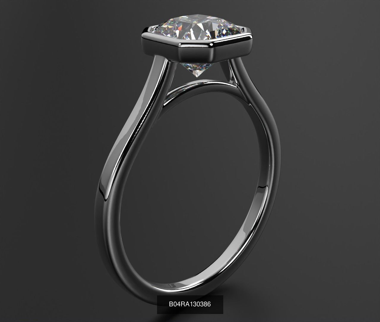 2024 B04 1-500 Engagement Rings 3D Model Collection-451 Files _128